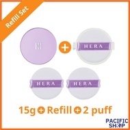 [HERA] UV Mist Cushion Foundation SPF50+/PA+++ 15g + Refill 15g (0.53 oz + 0.53 oz) with 2 Puffs