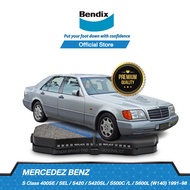 Bendix ผ้าเบรค BENZ (W140) 400SE / SEL / S420 / S420SL / S500C /L / S600L (ปี 1991-98) (DB1284DB1241