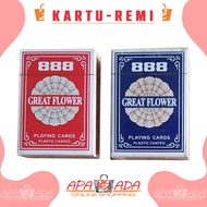 Apazada - 888 Great Flower Playing Cards Waterproof Poker Playing Cards Playing Cards Magic Playing 