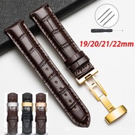 Watchband 19mm 20mm 21mm 22mm Calf Genuine Leather Watch Band Strap For Tissot Seiko Butterfly Buckle Universal Wristband Belt