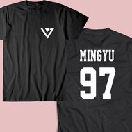 T-shirt Seventeen Logo Mingyu JeongHan Wonwoo Hoshi Dk Seungkwan Woozi The 8 Dino S.coups Junhui Ver