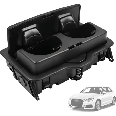 Center Console Cup Holder 4M0885995A For Audi A3 Q2 Q3 Q5 Q7 SQ7 Q8 2016-2024 Rear Armrest Drink Hol