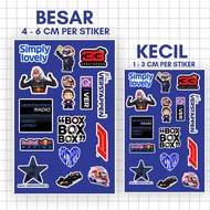 F1 Sticker Pack Formula One Max Verstapen RedBull Racing F1 Sticker Pack