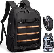 Large Size 23L Camera Backpack Photography Camera Bag, Compatible with Camera DSLR, 15.6'' Laptop, T