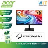 Acer KA242YP6 /KA272P0 Monitor - 23.8" /27" /1ms(VRB) /144Hz FHD /IPS /VA /HDMI /DP /VESA /3 yrs War