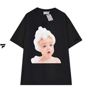 T84 men's and women's unisex t-shirt, loose-sleeved form, printed with FPLUS soap