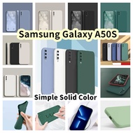 【Case Home】For Samsung Galaxy A50S Silicone Full Cover Case Precise opening Color Phone Case Cover