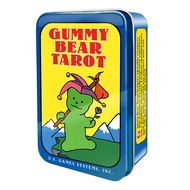 บัตร Tarot รุ่น Gummy Bear บรรจุในกล่องเหล็ก ของเล่นสำหรับโต๊ะเล่นเกม ความสนุกแบบสังคม วัยรุ่น เหมาะ