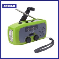 Norman Malthus Multi-functional Solar Radio Emergency Solar Radio Portable Hand Crank Solar Radio wi