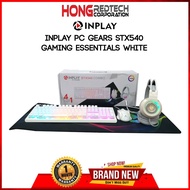 INPLAY STX540 4 IN 1 COMBO WHITE (KEYBOARD, MOUSE, HEADSET &amp; MOUSE PAD)