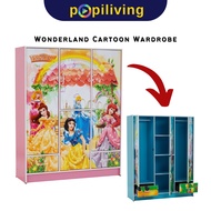 WONDERLAND 4 Door Children Wardrobe Cabinet Kids Wardrobe Clothes Organizer Almari Pakaian Kanak Kanak Almari Baju Budak