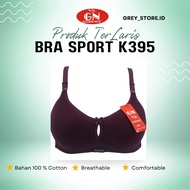 Bra Sport Golden Nick Original Bh K395 Bra Tanpa Kawat dan Busa Tipis dengan 3 Pengait Belakang Size