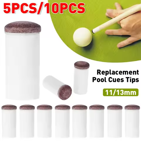 5/10PCS 11/13mm Billiard Replacement Set Pool Cue Tips Pool Billiard Cue Stick Ferrules Screw-On Tip