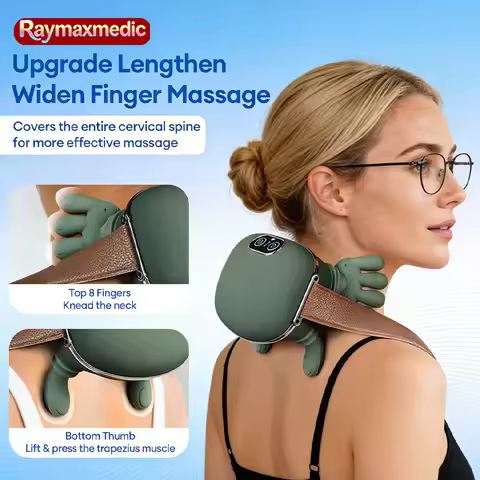 Raymay 4DBionic Finger Neck Shoulder Massager Wireless Neck Cervical Trapezius Kneading Massage Shaw