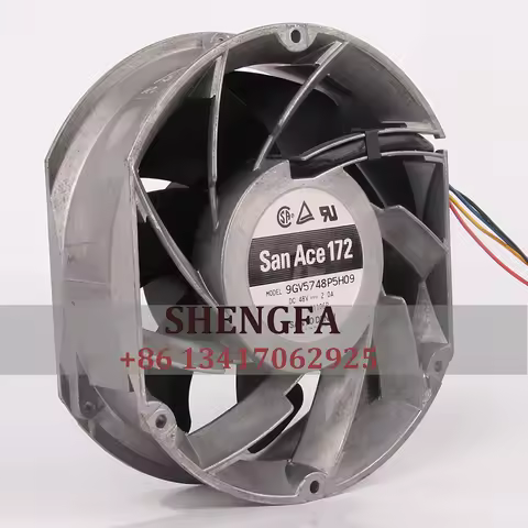 SANYO 9GV5748P5H09 Case Cooling Fan DC48V 2.0A ECAC 172X172X51MM 17CM 17251 Large Air Volume PWM Ind