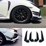 Front Bumper Canards Splitter 4PCS for Honda Civic