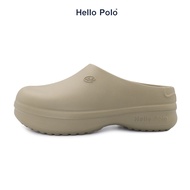 Hello Polo รองเท้าคัทชู รองเท้าหัวโต  ส้นหนา 3.5 ซม พื้นนุ่มมาก กันน้ำ กันลื่น รองเท้าสำหรับผู้ชายและผู้หญิง เหมาะกับฤดู HP8009