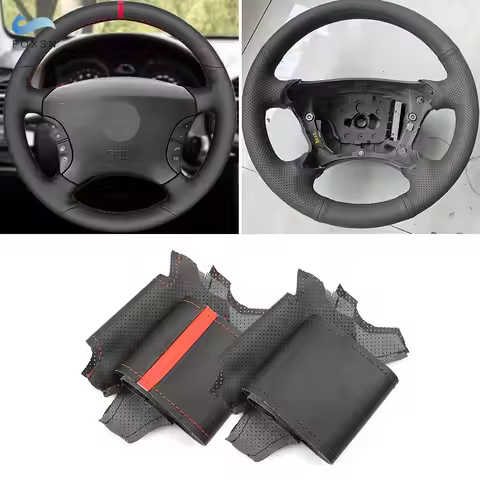Braids on Car Steering Wheel For Mercedes Benz S Class W220 S430 S350 S500 S600 CL C215 1999-2006 Le
