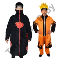 Anime Naruto Hokage Yondaime Akatsuki Cloak Naruto Cloak Cosplay Costume New |