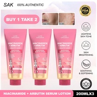LUXE ORGANIX Niacinamide + Alpha Arbutin Whitening Serum Lotion 200ml