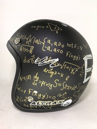 หมวกกันน็อคคลาสสิค เปิดหน้า TDC helmet  ลาย สูตร ถอดซักได้