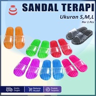 SANDAL TERAPI PIJAT REFLEKSI KESEHATAN PRIA WANITA SENDAL KAMAR MANDI ANTI SLIP DAN LICIN TERLAIRS
