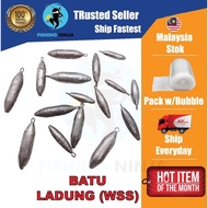 Batu Ladung Pancing (WSS) Wire Short Shape Sinker Fishing Lead Sinker Batu Ladung Batu Mati Batu WSS Batu Mancing