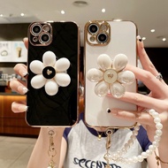 For OPPO Find X6 Pro/X6/X5/X5 Pro/X3 R11/R11 Plus/R11S/R11S Plus/R15/K9/K9S/K9 Pro/K11X/K11 Small Fresh Flower Three-dimensional Stand Phone Case