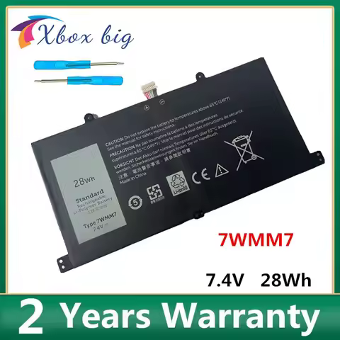 New 7WMM7 Tablet CFC6C Laptop Battery for DELL Venue 11 Pro Keyboard Dock D1R74 7WMM7 7.4V 28WH