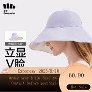 NEW under Banana（beneunder）Sun Protection Hat Women's Sun Hat Brim Bucket Hat Men's Sun Hat Big Brim UV Protection Mug