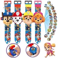 ABongBang Paw Patrol Watch Cartoon 3D Projection Watch Chase Rubble Marshall Skye Anime Digital Wris