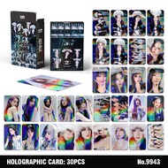GIDLE Album Super Lady2 Holographic Photocard (G)I-DLE HEAT I FEEL  Laser Flash Lomo Card 30pcs/box