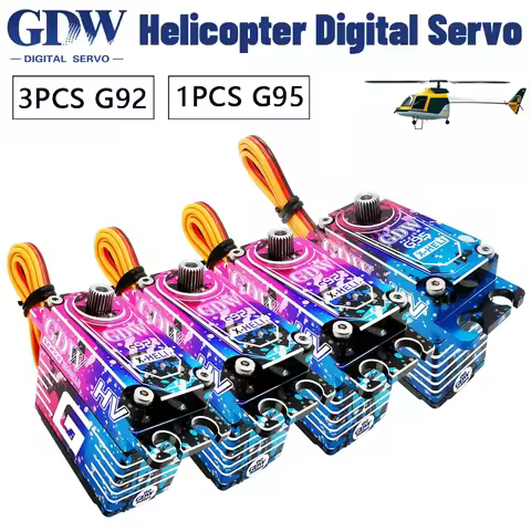 GDW G92 swash plate, G95 narrow-band tail lock, aeromodelling competition helicopter brushless stand
