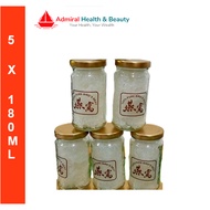 Instant Fresh 4 Gram Bird Nest Drink (5 x 180ml) Cooked Daily | Rock Sugar + Pandan | Less Sweet