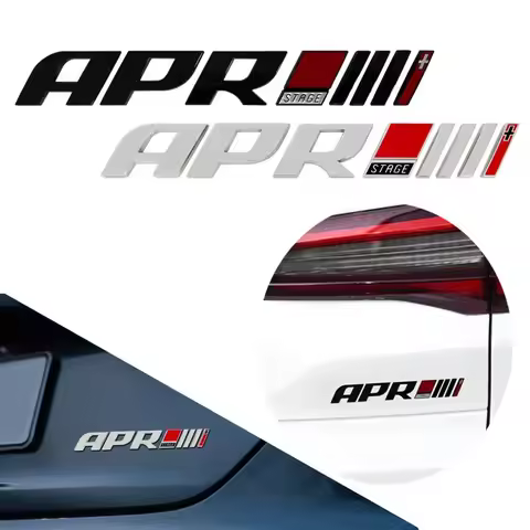 3D APR Stage /// III + car Hood Fender trunk Rear Bonnet Emblem Badge Sticker for S3 S5 S6 TTS RS7 R