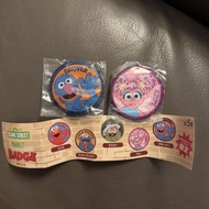 Sesame Street Market 芝麻街 扭蛋 Grover & Abby 襟章