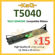 15x T5040 Tally Genicom 5040 T 5040 Compatible Ink Ribbon for Passbook Dotmatrix Printer ( 043393 ) 