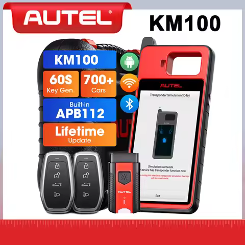 Autel Scanner MaxiIM KM100 OBD2 Diagnostic Scan Tool, Lifetime Free Update 2026 OBD Learning for 95%