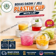 Bekas Dadih Bekas Jeli 4oz / 6oz / 8oz PP Round Container with lid (100set±)