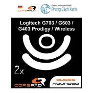 Feet Replacement Mouse PTFE Corepad Skatez PRO Logitech G703 / Logitech G603 / Logitech G403 (2 sets) - Genuine Product