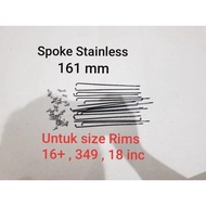 161 mm Stainless Spoke For 16 plus 349. Brompton pikes fnhon gust trifold Spokes