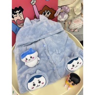 Women's Hachiware Coral Flannel Pajamas - Padded Winter Sleepwear