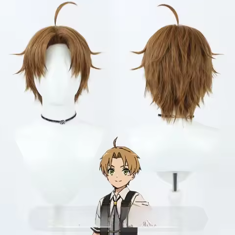 Mushoku Tensei Rudeus Greyrat Cosplay Wig Anime Roleplay Party Costume Prop Synthetic Hair