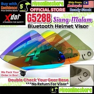 XDOT G528 B-Series Helmet Visor Tinted Rainbow Revo G528B / G528C Open Face Helmet Visor Ready Stock