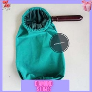 Cheap Large Velvet Church Collection Offering Bag Sunday School Wooden Handle 1H Free shipping