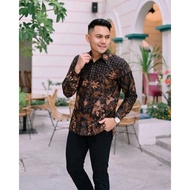KEMEJA BATIK SLIMFIT MODERN LAPIS FURING / KEMEJA BATIK PRIA LENGAN PANJANG / KEMEJA BATIK TERBARU