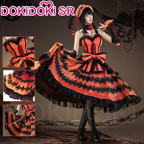 Tokisaki Kurumi Cosplay Costume Anime Date A Live DokiDoki-SR Women Cute Dress Costume Tokisaki Kuru