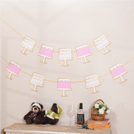 Party Supplies Party Decoration Party Decoration Decoration Baby Full Month Decoration Decoration String Flag