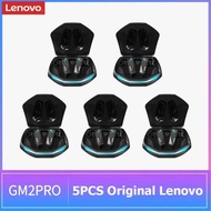 หูฟังไร้สาย Lenovo GM2 Pro ของแท้ 5 ชิ้น บลูทูธ 5.3 หูฟังแบบสัมผัส HD หูฟังกีฬาพร้อมไมโครโฟน