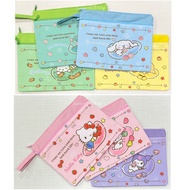 Cloth File Zip Bag Cartoon Pattern Can Hold A4 With Handle